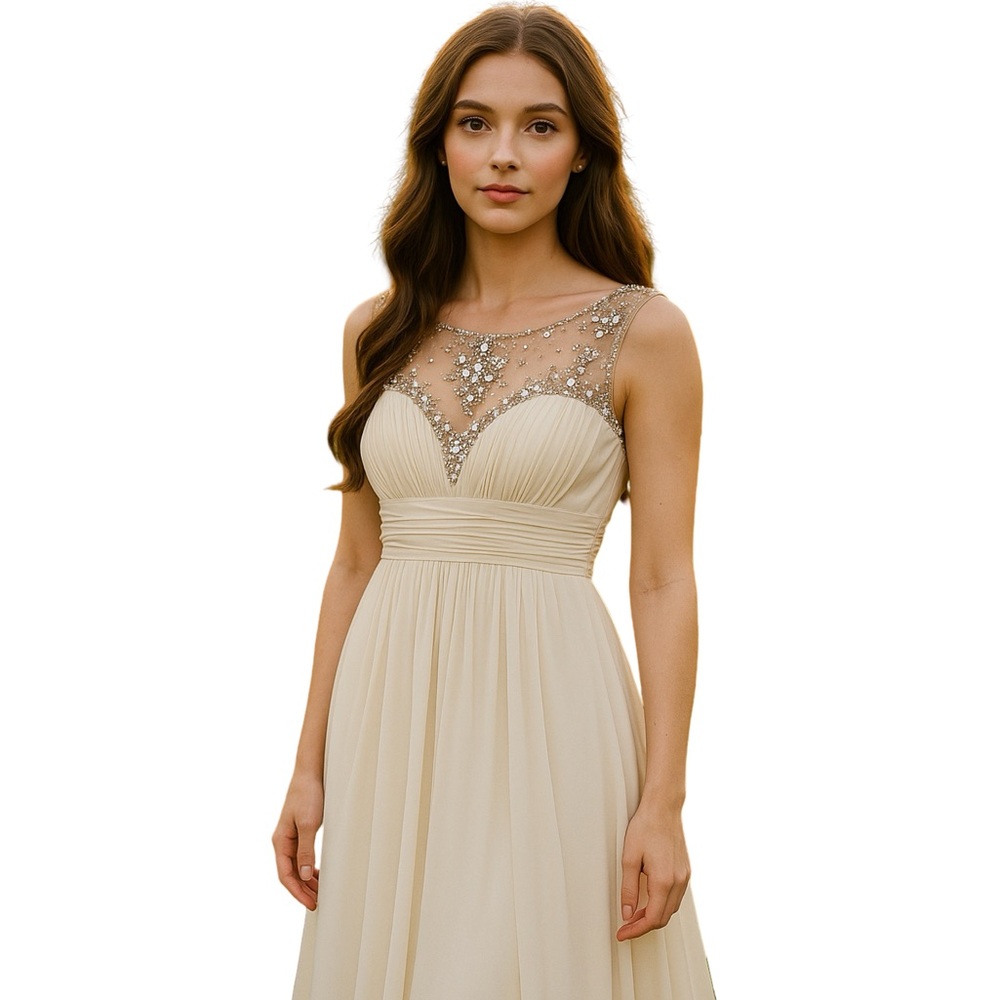Vintage Xscape by Joanna Chen Dress | White | Size 4